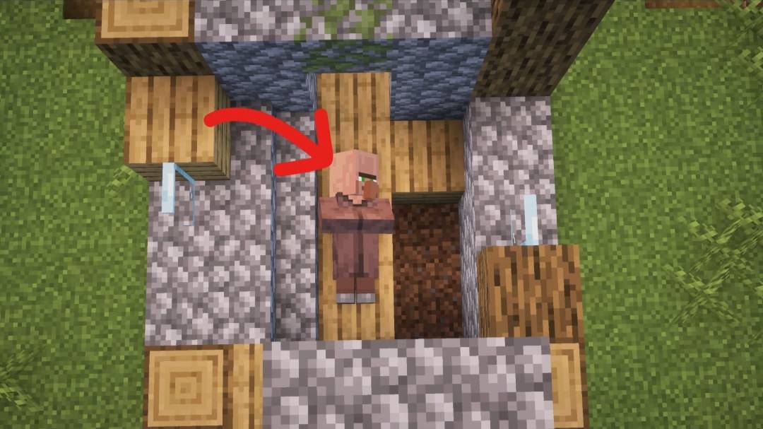 что случилось с этим жителям в майнкрафт