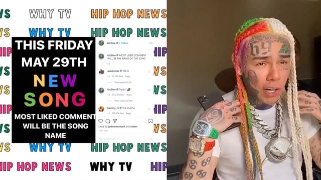 6ix9ine Says If Someone Guess New Song Feature Winner Gets To Come His House смотреть онлайн