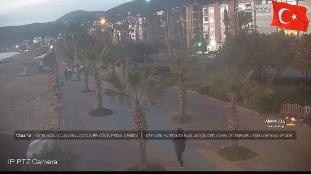 Alanya Live Camera. KLEOPATRA BEACH. Alanya Turkey 28.11.2023 #alanya #turkey