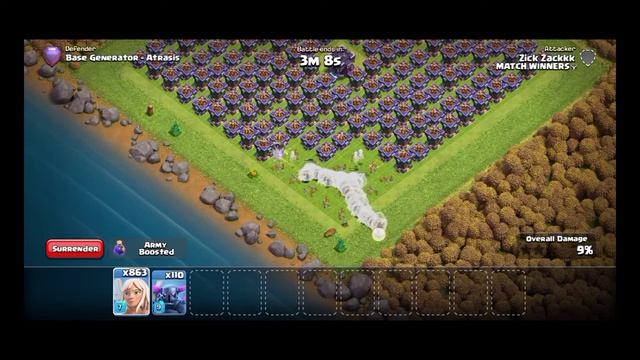 1000 MAX LEVEL OF HEALER AND MAZ LEVEL OF GIANT P.E.K.K.A ELECTRO TITAN vs MAX LEVEL OF ARCHER TOWE смотреть онлайн