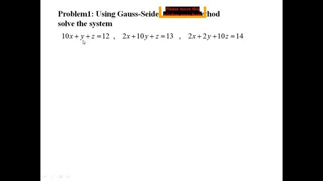 Mathematics in Construction Technology | 20CCT11 | Module 1 | Gauss seidel iterations method смотреть онлайн