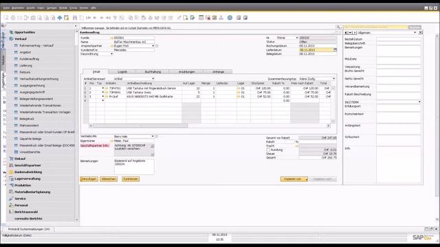 SAP Business One Verkaufsbelege in 3 Minuten смотреть онлайн