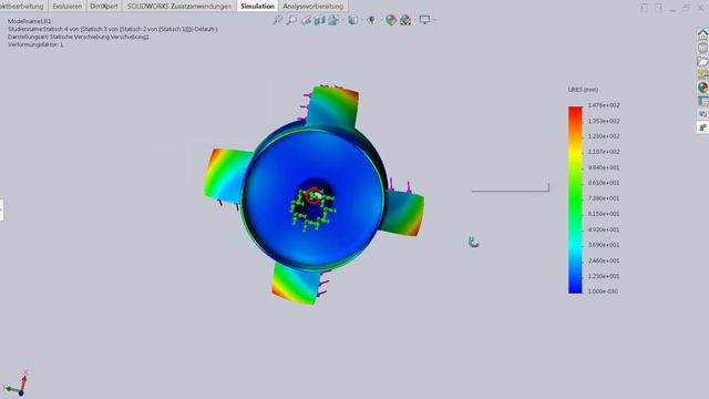 SolidWorks Large Supersonic Carbon Fiber Rotor Structural Analysis смотреть онлайн