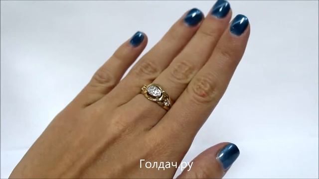 Кольцо из желтого золота z8221202 смотреть онлайн