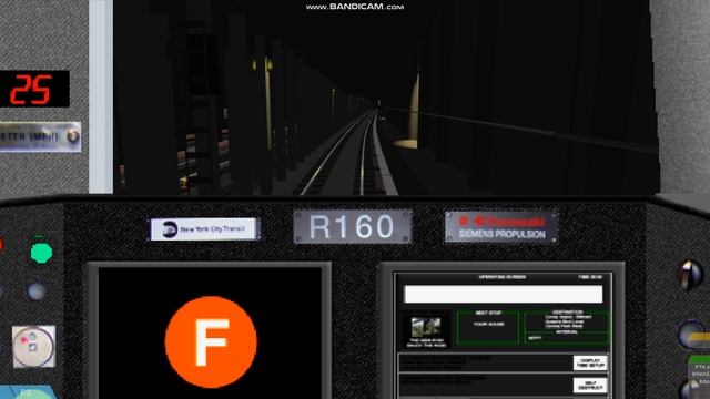 Openbve On:board The R160 Siemens V8 F train from Lower Eastside 2nd Avenue to West 4th Street смотреть онлайн