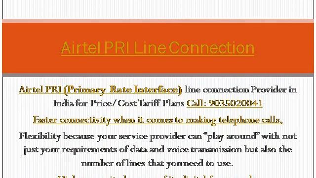Airtel PRI (Primary Rate Interface) New line connection Provider in India смотреть онлайн