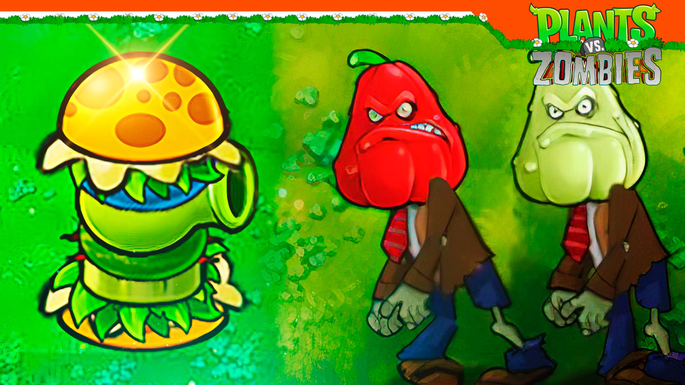 😈 МЕГА БУРГЕР ГОРОХОСТРЕЛ В ФЬЮЖН МОД ПВЗ 2.2 😈 Plants Vs Zombies Fusion 2.2 Растения против зомби