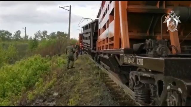 Сход вагонов грузового поезда на участке перегона Смычка-Заводская смотреть онлайн
