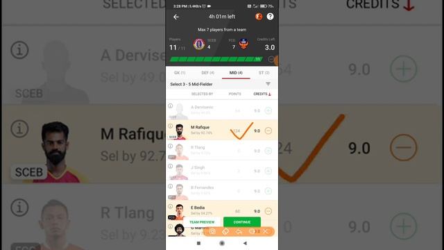 SCEB vs FCG Dream11 Team | SC East Bengal vs FC Goa Dream11 Team | Hero ISL смотреть онлайн