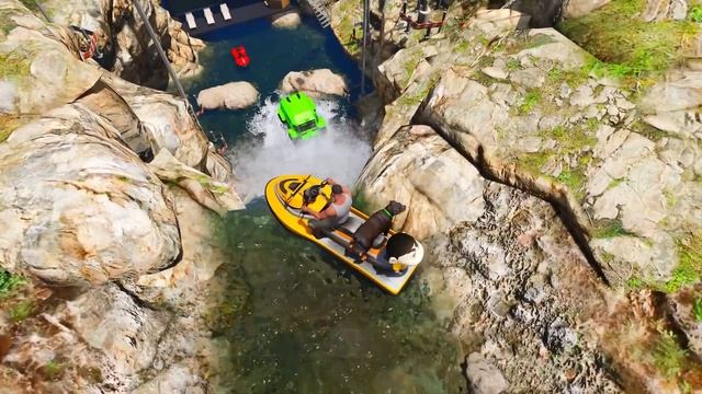 SHINCHAN AND FRANKLIN BOUGHT A LUXURIOUS MANSION IN THE MIDDLE OF WATERFALL IN GTA 5 смотреть онлайн