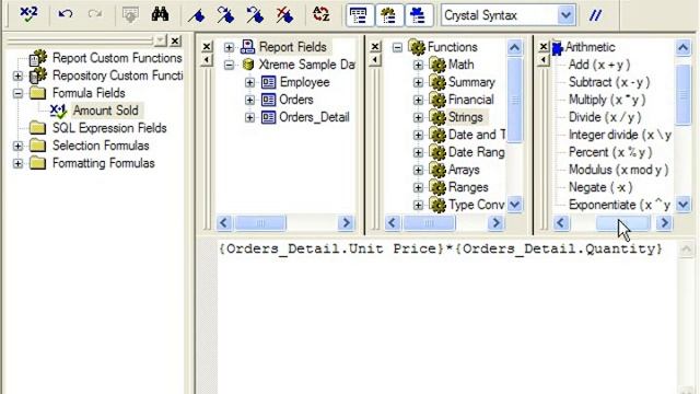 Crystal Reports Tutorial Crystal Reports Formula Syntax Business Objects Training Lesson 9.1 смотреть онлайн