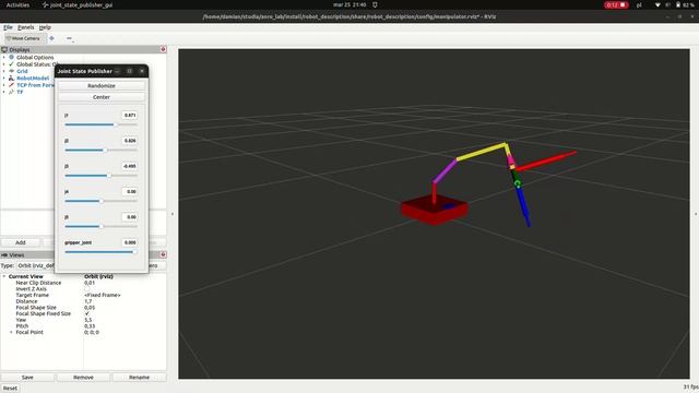 Dobot Magician kinematic structure forward kinematics results visualization смотреть онлайн