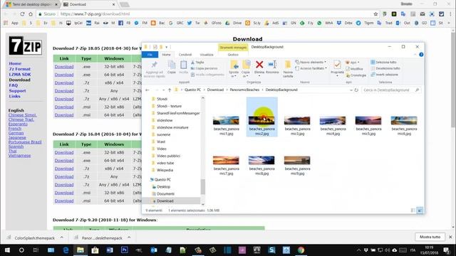 Come scaricare le immagini dei Temi di Windows смотреть онлайн