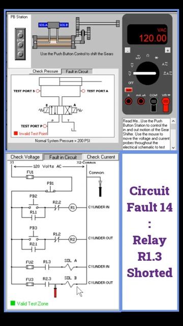 Circuit Fault 14 : Relay R1.3 Shorted #Shorts смотреть онлайн