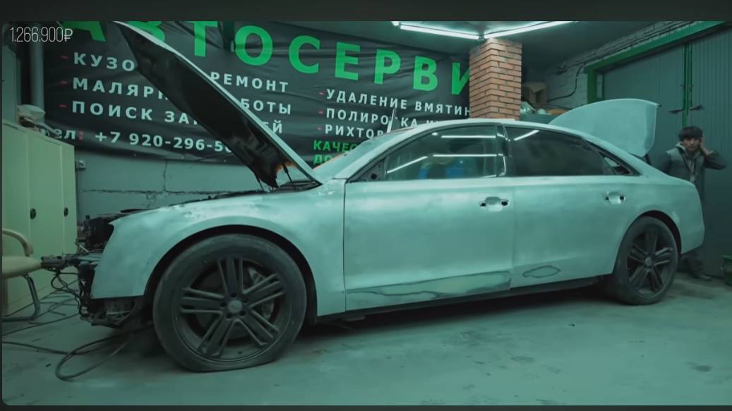 Первый Выезд Audi A8 D4 После Ремонта Кузов Тотал Приварена Крыша
