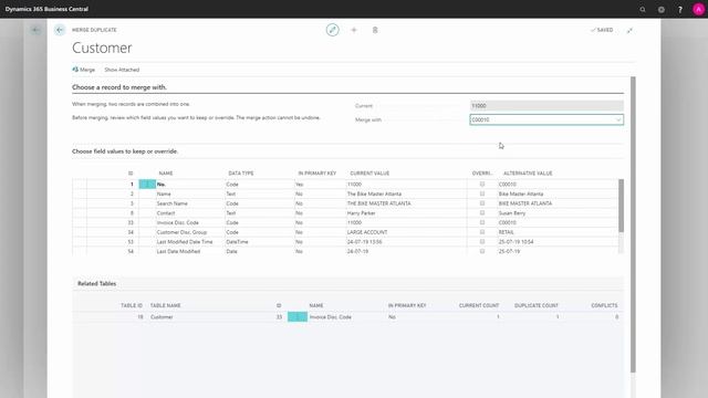 How to merge two Customers - Microsoft Dynamics 365 Business Central смотреть онлайн
