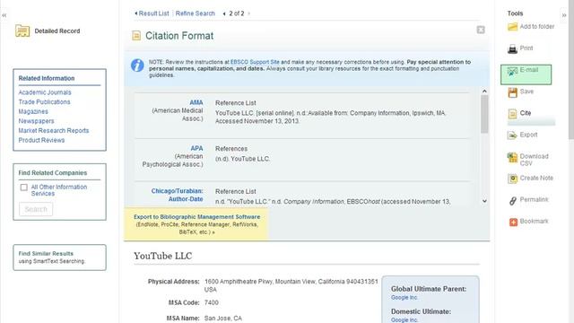 Business Source Complete - Searching for a Company смотреть онлайн