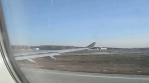 Взлет самолета из Внуково I FLY