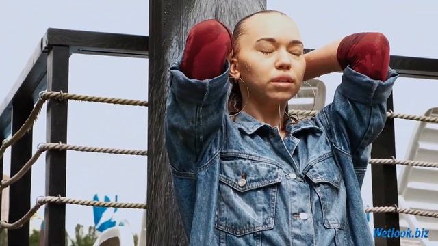 Wetlook Maroon Turtleneck Girl | Wetlook Pool | Wetlook Shower