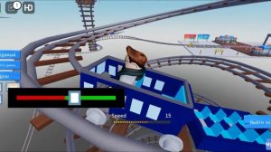 Катание на тележке в роблокс!