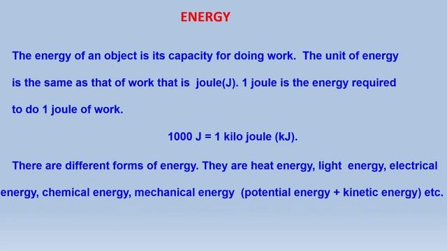 WORK AND ENERGY CLASS NINTH смотреть онлайн