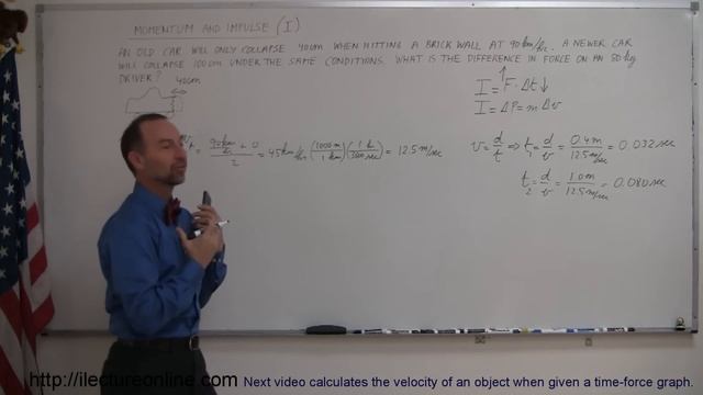 Physics 10 Momentum and Impulse (2 of 30) Why are New Cars Made to Crumple? смотреть онлайн