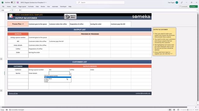 SIPOC Diagram Excel Template | Generate business process смотреть онлайн