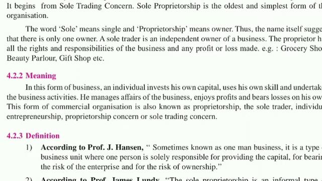 Class 11th, OCM, chapter 4. forms of business organization 1, part 1 смотреть онлайн