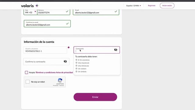 v.business de Volaris: ¿cómo registrar tu negocio? смотреть онлайн