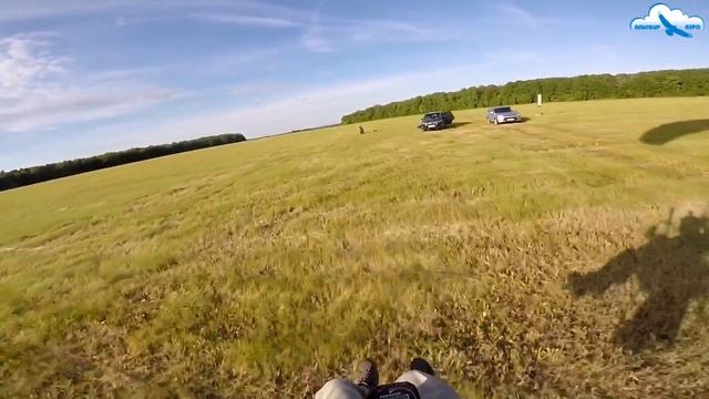 Бреющий полёт на парамоторе АЛЬТАИР-185 над землёй Татарстана и рекой Кама / Красивые виды смотреть онлайн