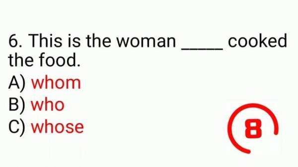 Relative Pronouns | Practice Exercise
