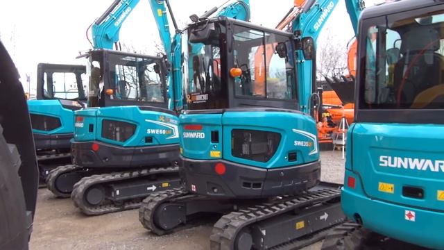 Sunward SWE35UF Mini Excavator (2022) Exterior and Interior смотреть онлайн