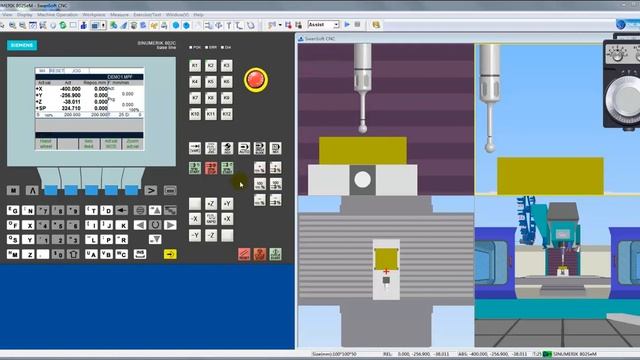SINUMERIK 802C 802Se M Tool Offset Setting смотреть онлайн