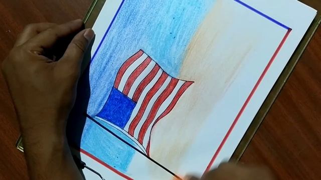 American Independence Day Poster Drawing Easily || USA Independence Day Card Drawing смотреть онлайн