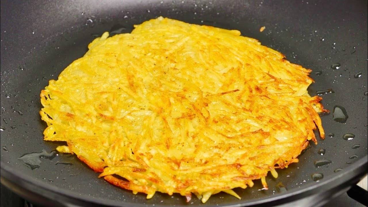 Всего 2 ингредиента! Быстрый завтрак за 5 минут! Очень простой и вкусный рецепт из картошки