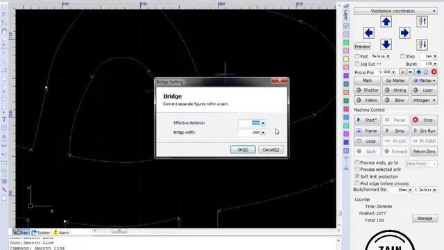 How to use Bridge Function in Cypcut #cycut #fiberlaser #tutorial смотреть онлайн