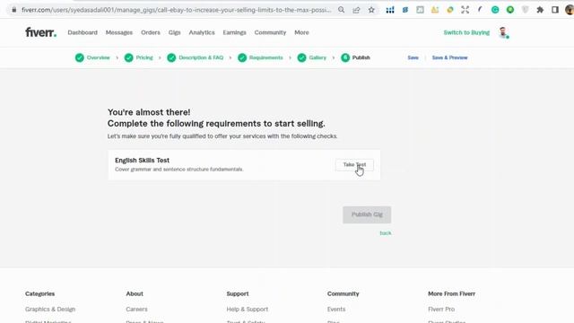 Publish Fiverr gig without English skill test 2022 | Fiverr ki ko karen Publish bagair test ke 2023 смотреть онлайн