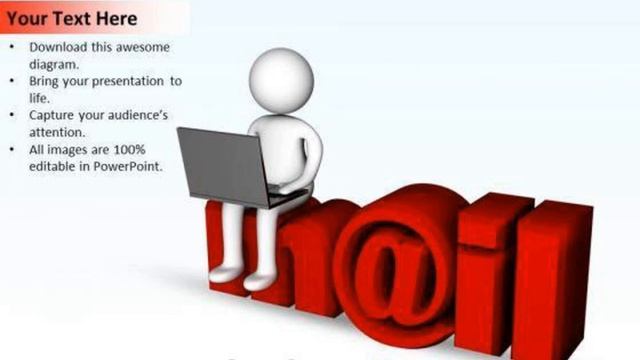 vision business process diagram man sitting on mail powerpoint templates ppt backgrounds for slides смотреть онлайн