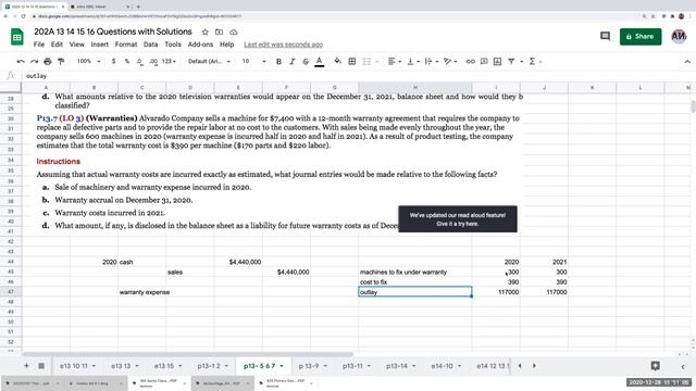 Kieso, Weygandt, Warfield Intermediate Accounting 17th Edition Solution Walkthrough Problem 13-7 смотреть онлайн