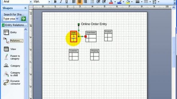 Logical Database Modelling with Visio