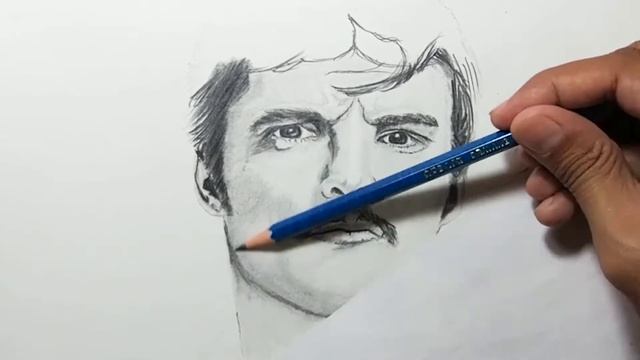 Drawing Javier Pena (Pedro Pascal) from Narcos Season 3 - TimeLaps смотреть онлайн