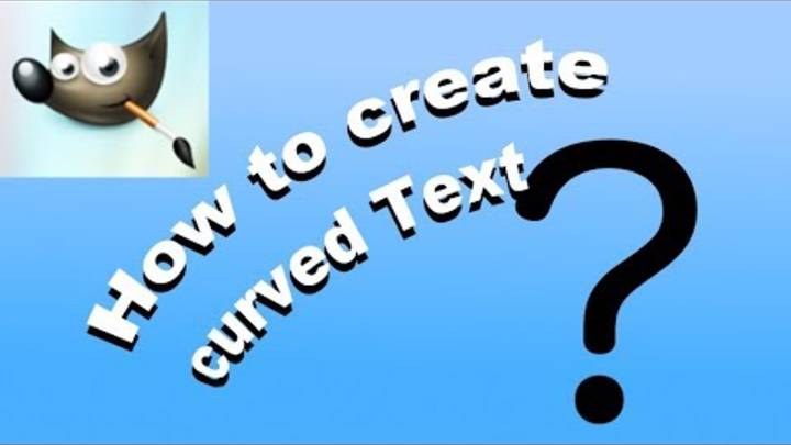 HOW TO MAKE A CURVY TEXT IN GIMP смотреть онлайн