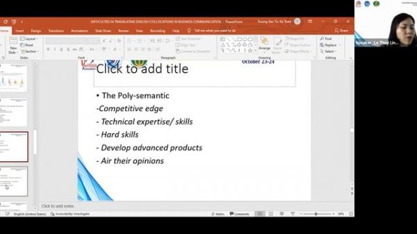 Zoom 10_main convention_DIFFICULTIES IN TRANSLATING ENGLISH COLLOCATIONS IN BUSINESS COMMUNICATION