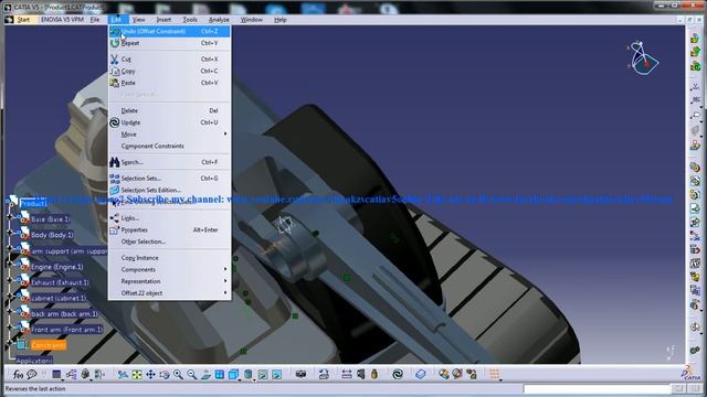 Catia V5 Tutorial|Machine Design|JCB|How to create and simulate an Excavator|Part 7 смотреть онлайн