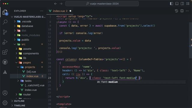 44 Create a Data Table for the Projects Page смотреть онлайн