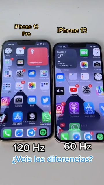 120Hz vs 60Hz on iphone 13 series #shorts смотреть онлайн