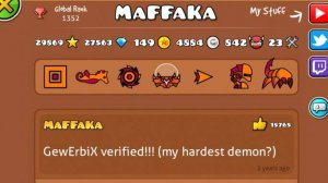 маффака уровни популярных ютуберов 2 гд геометри деш geometry dash