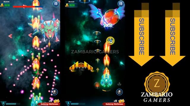 Galaxy Attack Alien Shooter | Galaxy Defense Event 2021 | Level 8 | Heterkap Boss | Zambario Gamers смотреть онлайн