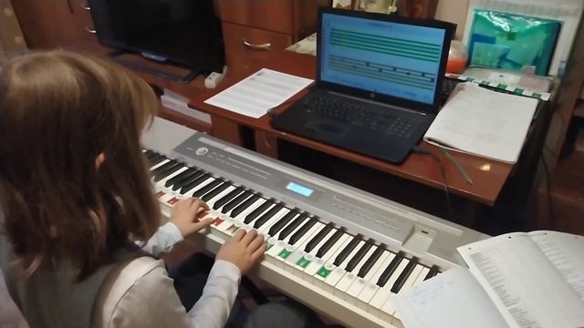 Учимся читать ноты с программой Софт Моцарт, Света, 9 лет