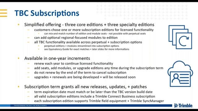 Trimble Business Center Version 5.40: Subscription Pricing смотреть онлайн